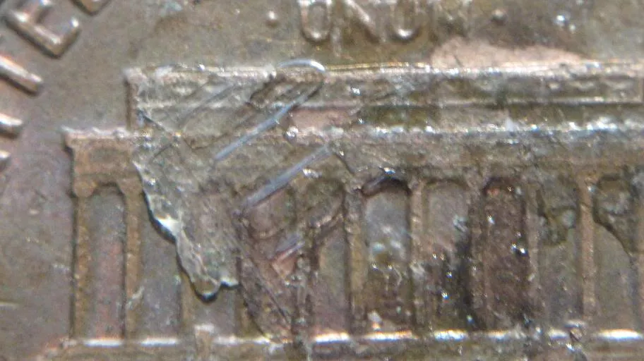 1985-Lincoln-Memorial-Cent-Error?-Or-Post-Mint-Joke?-Glue?