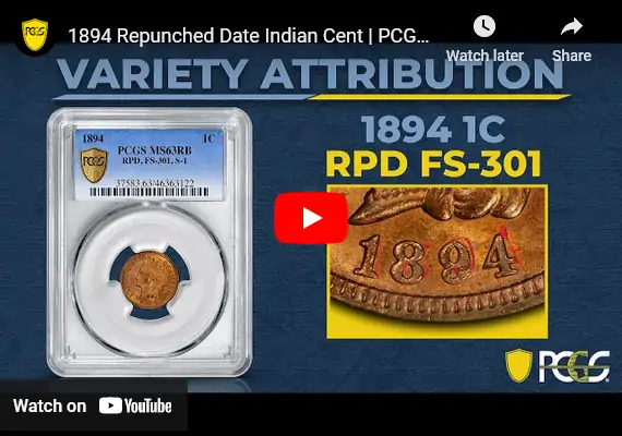 Video:-1894-Indian-Head-Cent-Repunched-Date-|-PCGS-Variety-Attribution