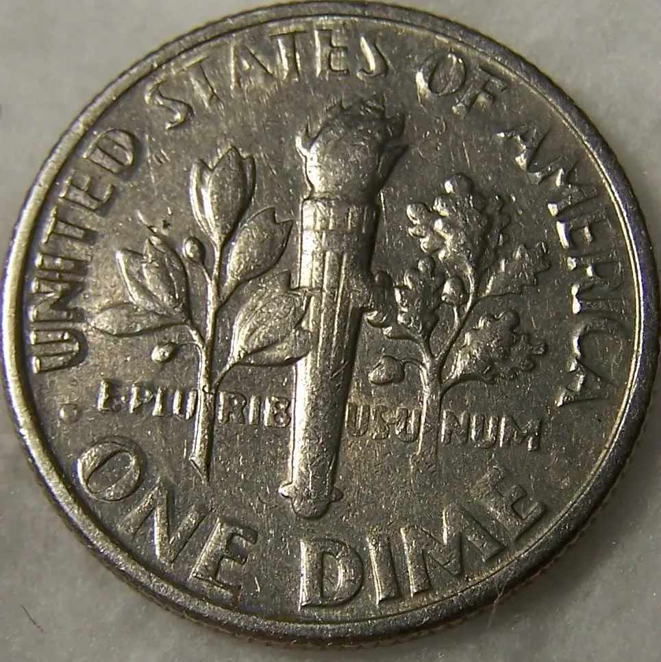 1990-P-Roosevelt-Dime-Struck-Through-Grease?