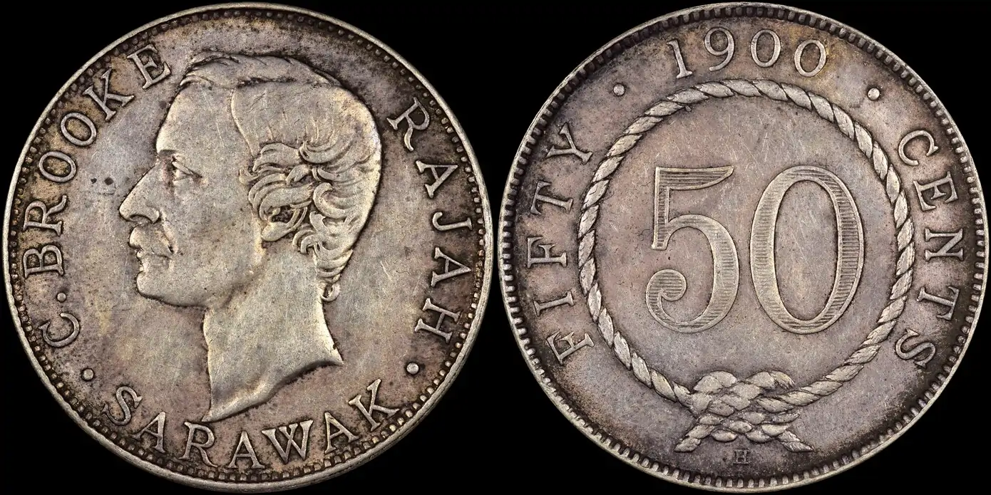 Counterfeit-Detection:-1900-H-And-1906-H-Sarawak-Malaysia-50-Cents