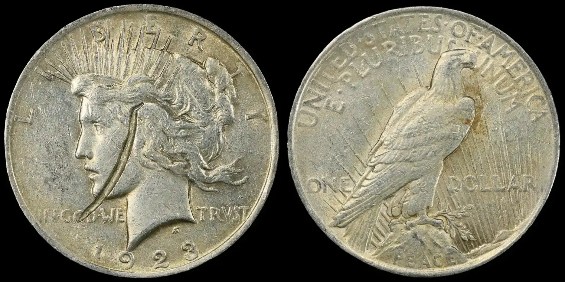 1923-Peace-Dollar-Struck-Through-Obverse-PCGS-AU-55