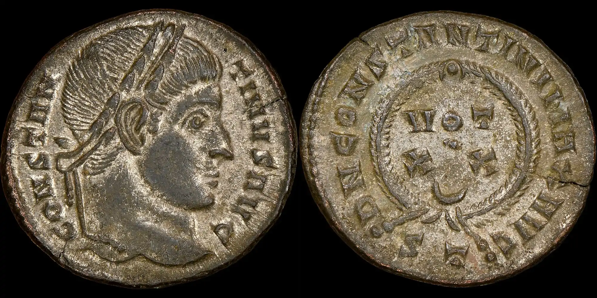 Roman-Empire,-Constantine-I-Billon-Nummus