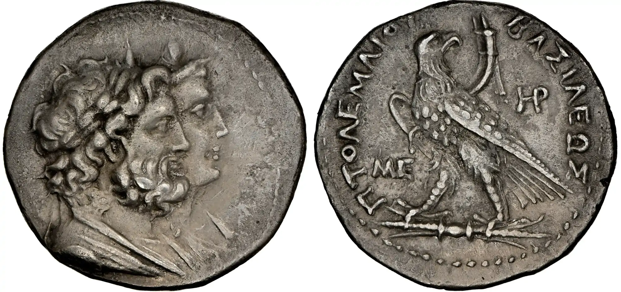 Ptolemy-IV-Philopater-222-205/204-Bc.-AR-Stater-Or-Tetradrachm-26mm,-13.78-Gm,-1-H.-NGC-Choice-XF