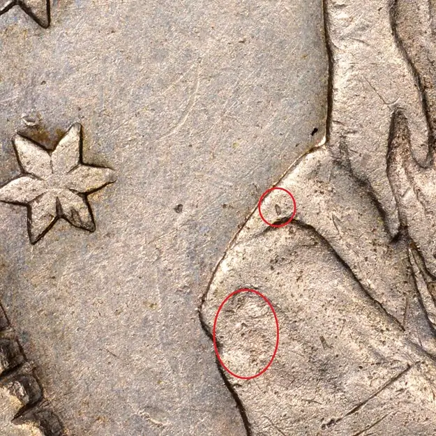 Counterfeit-Detection:-1854-O-Arrows-Seated-Liberty-Half-Dollar
