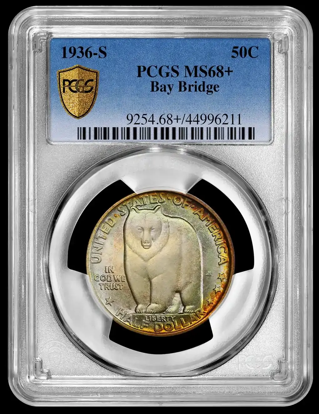 1936-S-Bay-Bridge-Half-Dollar-PCGS-MS-68+,-The-Only-Drive-Through-US-Coin
