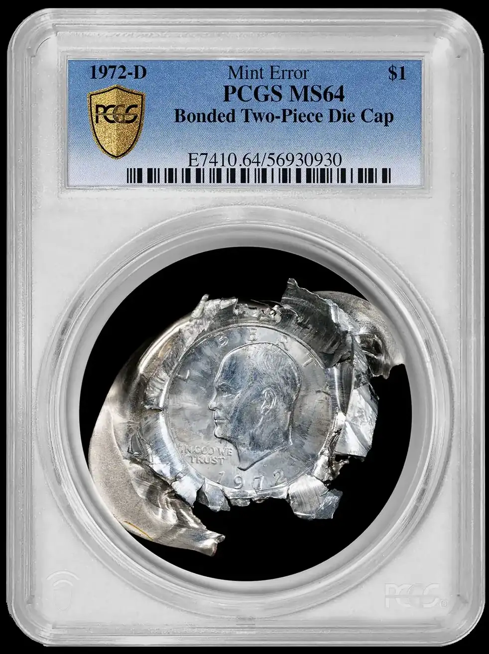 1972-D-Eisenhower-Dollar-Bonded-Two-Piece-Die-Cap