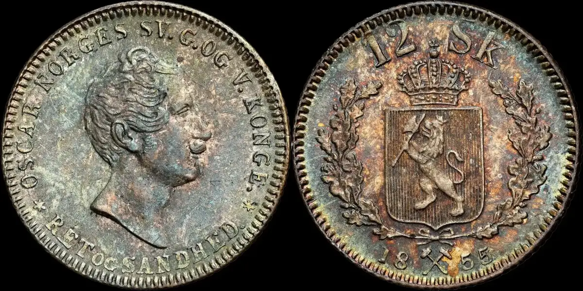 Toner-Tuesday:-Norway-1855-12-Skilling-From-The-L.-E.-Bruun-Collection