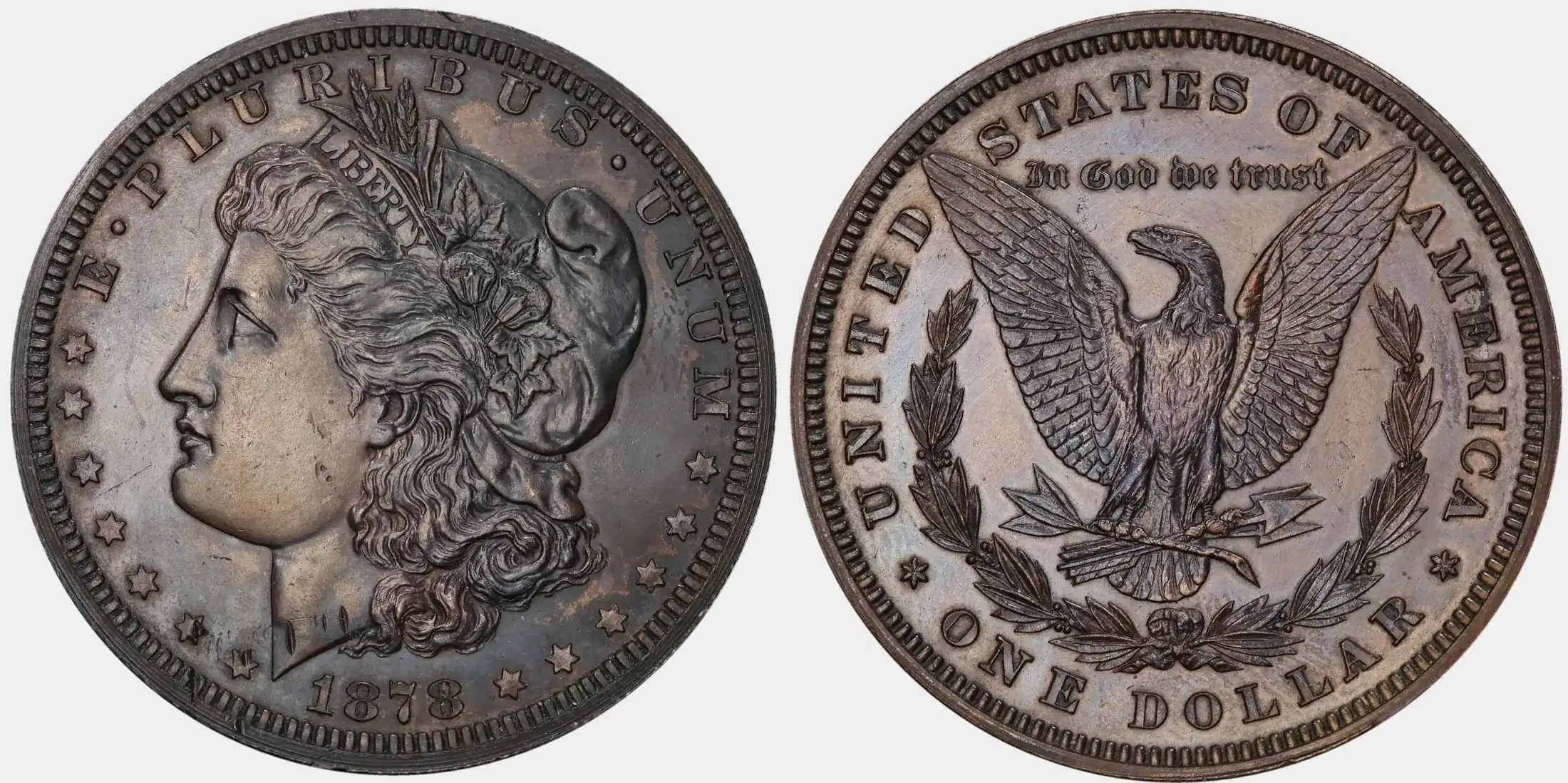 1878-Morgan-Dollar-J-1551-Pattern-PCGS-PR-62BN-In-Copper