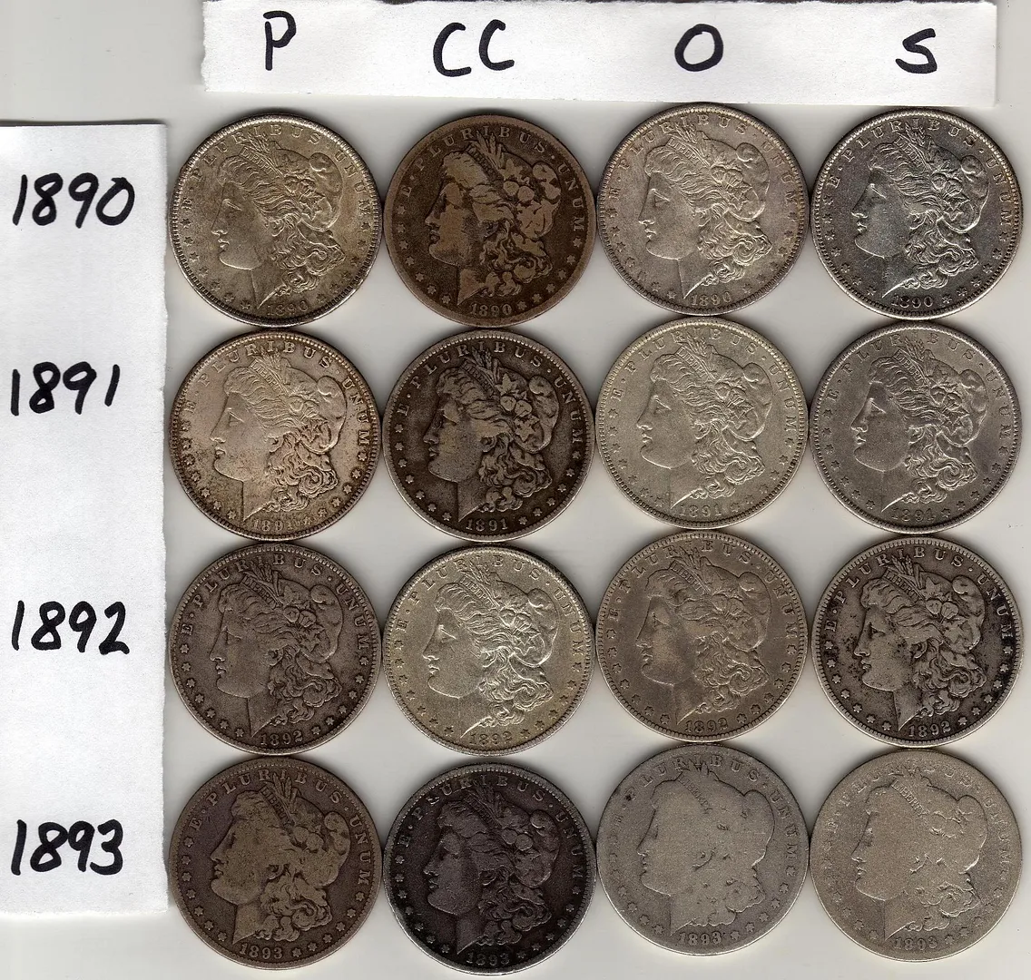 Completed-Morgan-Dollar-Set-By-Date-And-Mintmark!-*-Pics-*