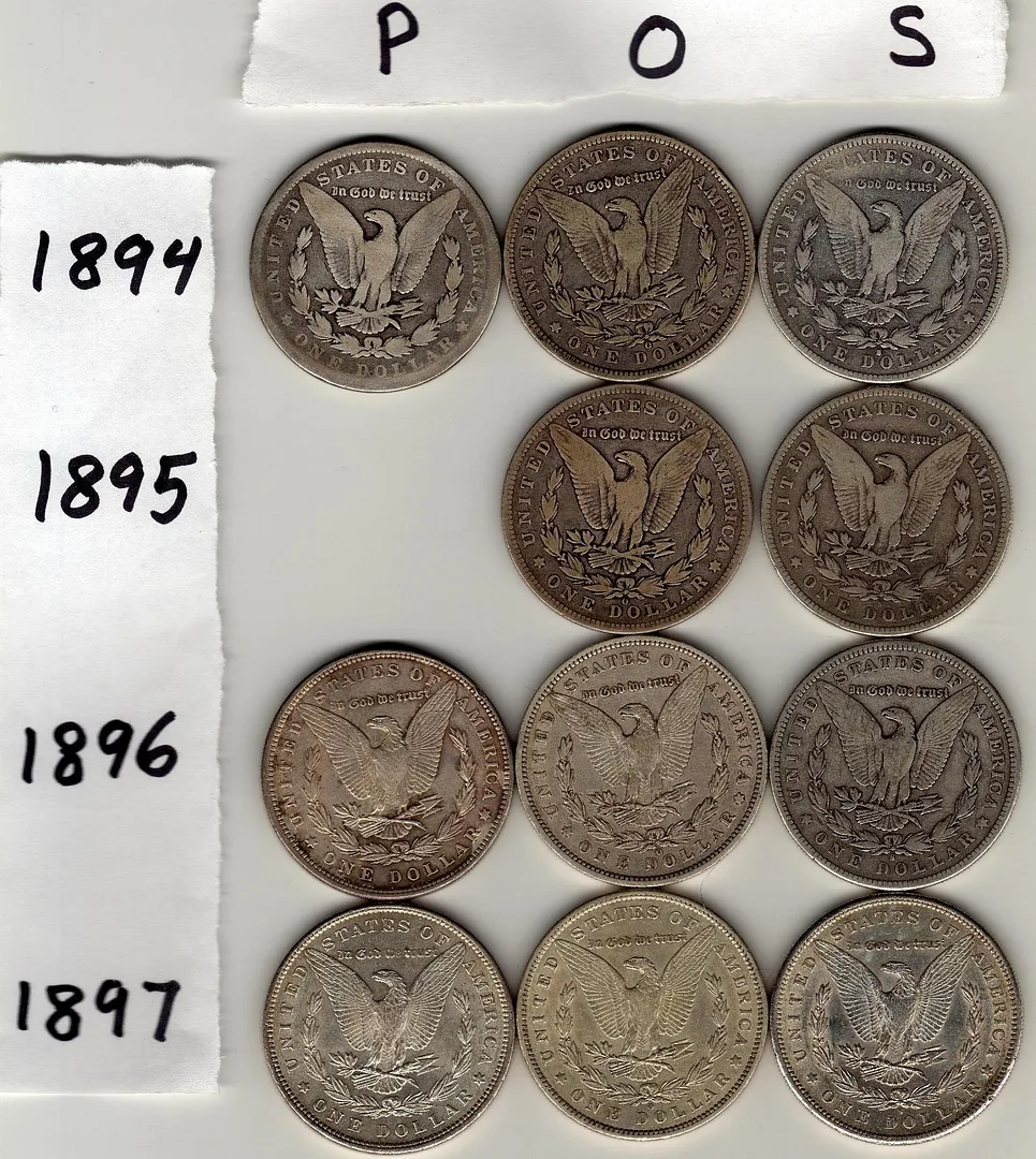 Completed-Morgan-Dollar-Set-By-Date-And-Mintmark!-*-Pics-*
