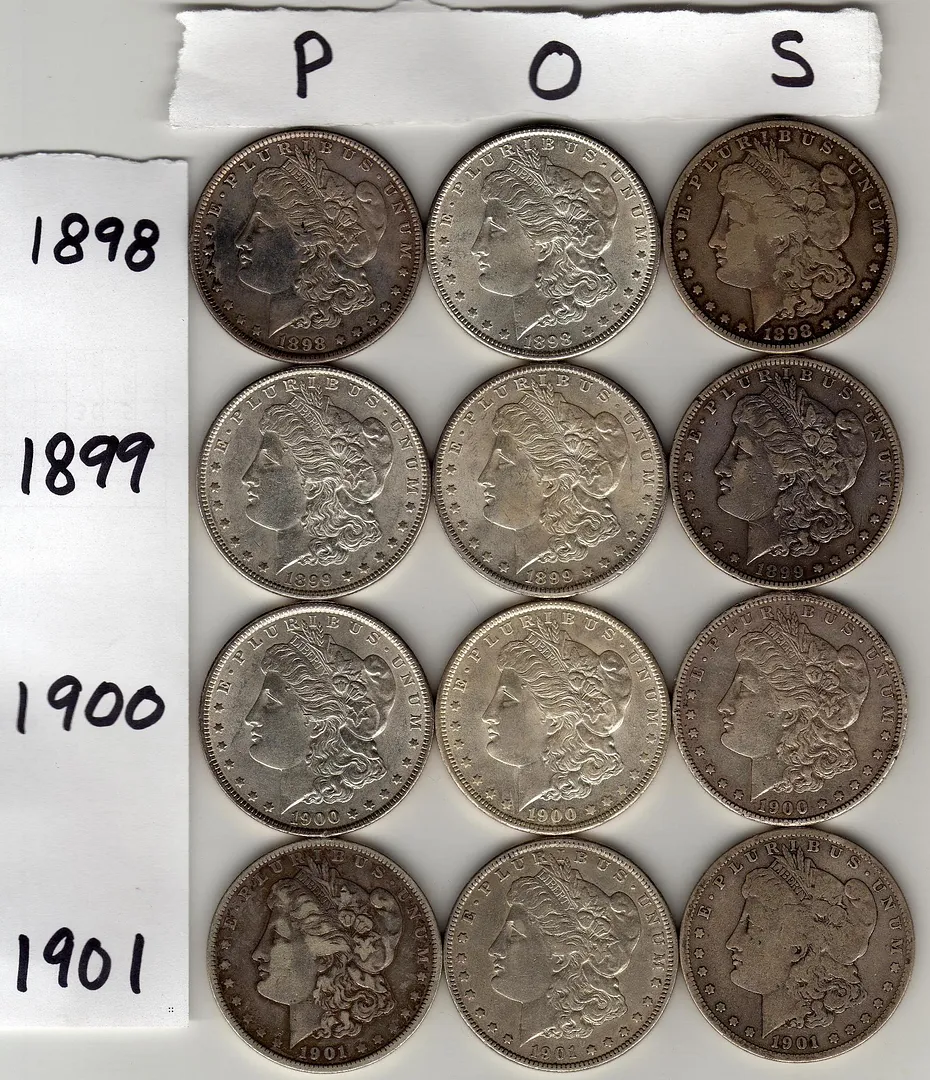 Completed-Morgan-Dollar-Set-By-Date-And-Mintmark!-*-Pics-*