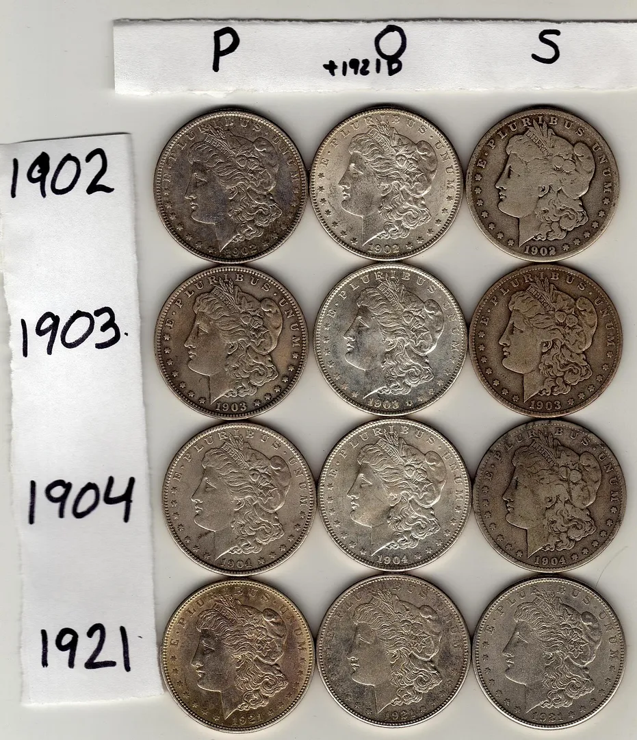Completed-Morgan-Dollar-Set-By-Date-And-Mintmark!-*-Pics-*