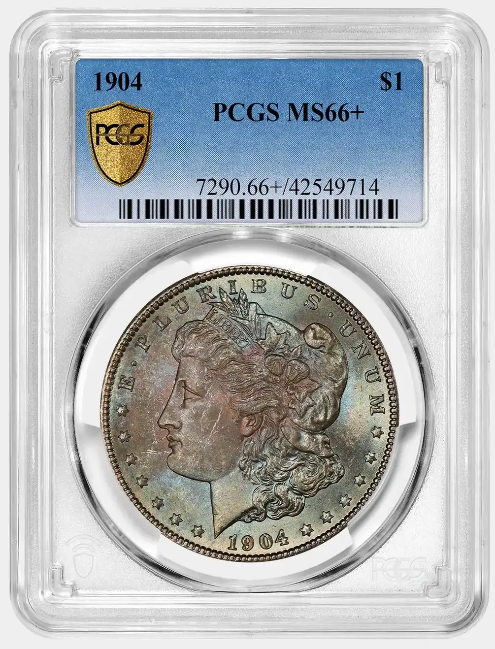 1904-Morgan-Dollar-PCGS-MS-66+-Rainbow-Toned