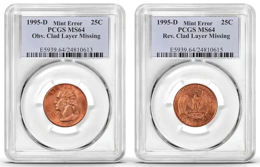 1965-Washington-Quarter---Copper-Quarter,-No-Clad-Layer