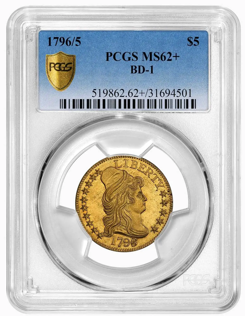 1796-Over-5-Turban-Head-Half-Eagle-PCGS-MS-62+-Bd-1