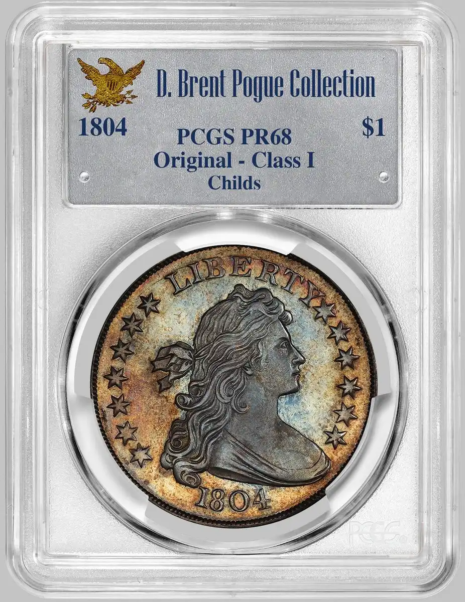 1804-Draped-Bust-Dollar-Class-I,-PCGS-PR-68,-Pogue-Collection