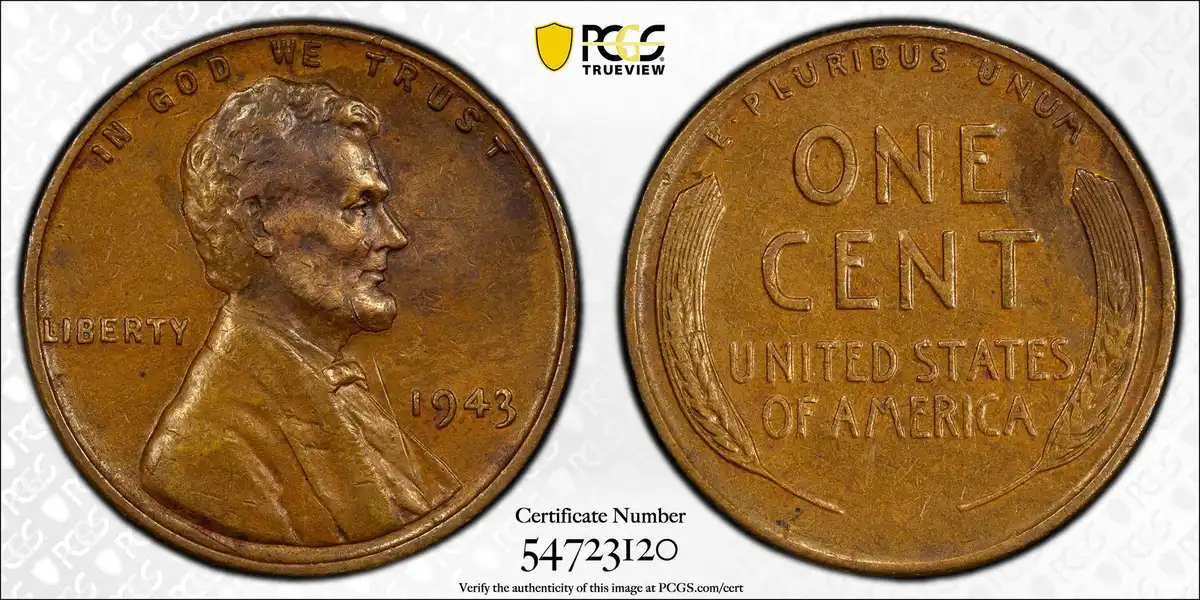 1943-Bronze-Lincoln-Cent,-PCGS-XF40BN,-Newly-Authenticated,-Acquired-By-US-Coins-And-Jewelry