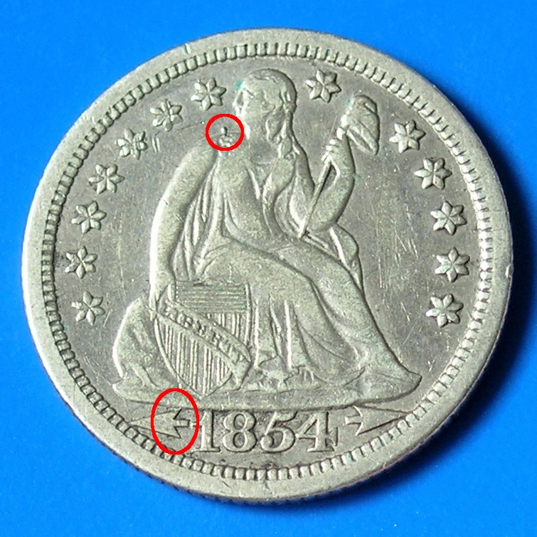 1854-Seated-Liberty-Dime-With-Arrows---Variety?