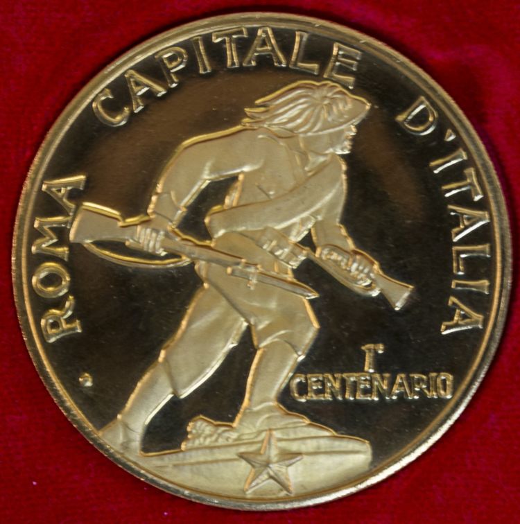 Italian-Commemorative-Gold-Medal