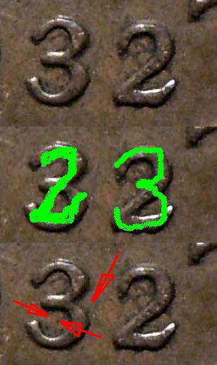 1932-Cent---Error-Or-Repunched-