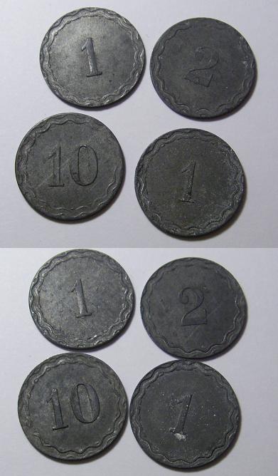 Please-Help-To-ID-4-Tokens?-1,-2,-10;-Zinc