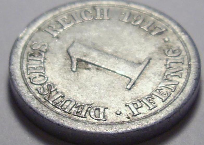 German-Pfennig-1917---No-Mintmark?
