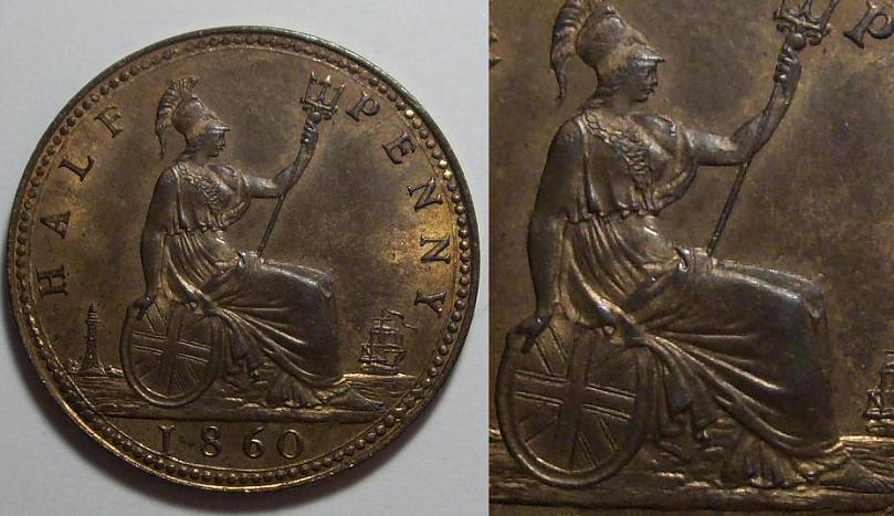 UK-Half-Pennies-1901,-1937,-1860,-1901