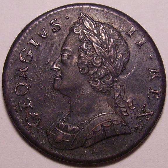 British-1/2-Penny-1748-In-Great-Grade...