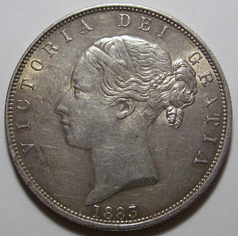 Victorian-Half-Crown---Excellent...