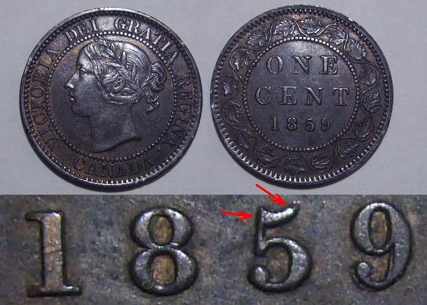 Please-ID---1859-Canadian-One-Cent-Victoria