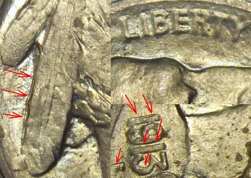 1913-Buffalo-Nickel-With-Obverse-Douling---Machine?