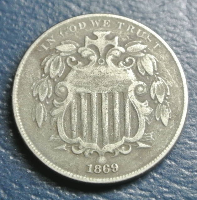 1869-Shield-Nickel-For-Grading
