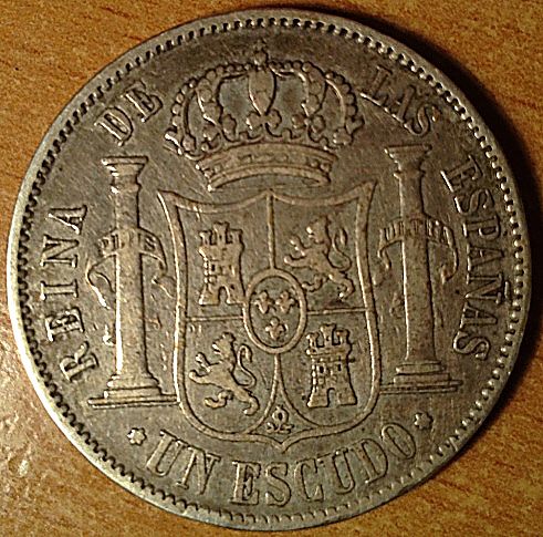1867-Spanish-One-Escudo