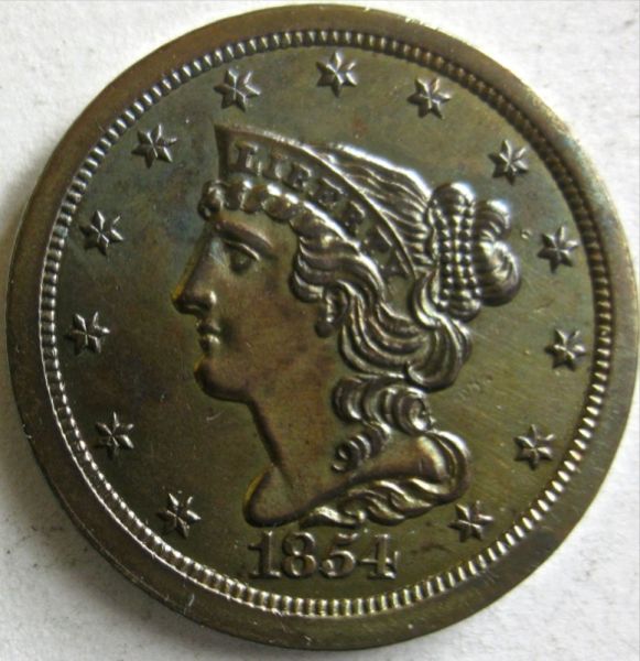 1854-Half-Cent