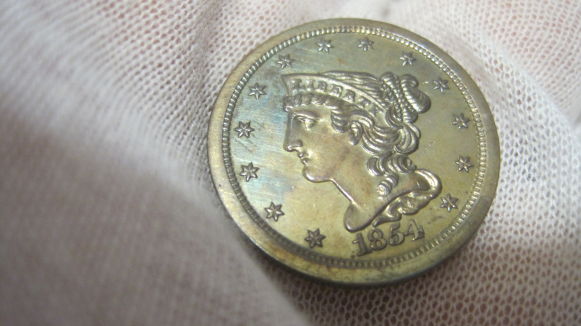 1854-Half-Cent