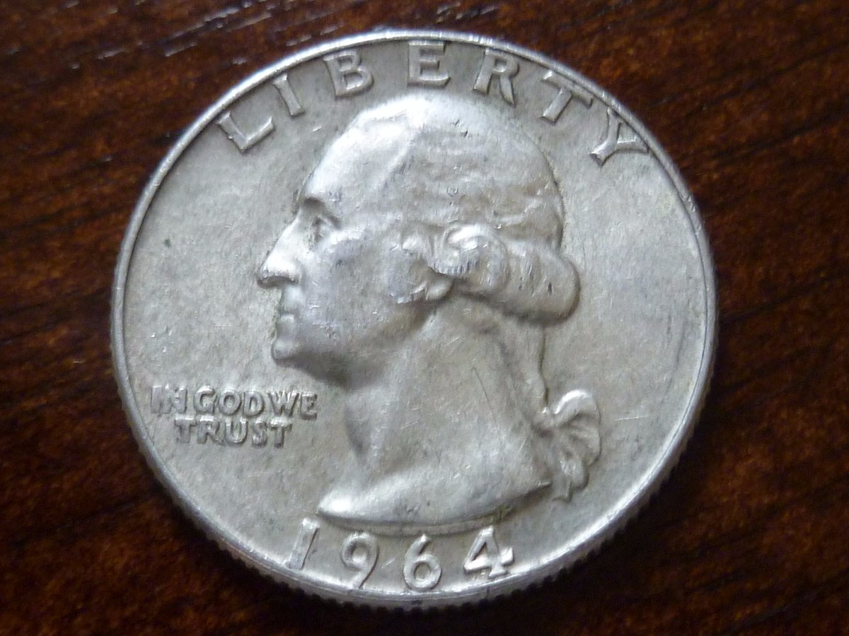 Bought-Roll-Of-Quarters-My-First-Silver-Quarter-Found!-Yay!!