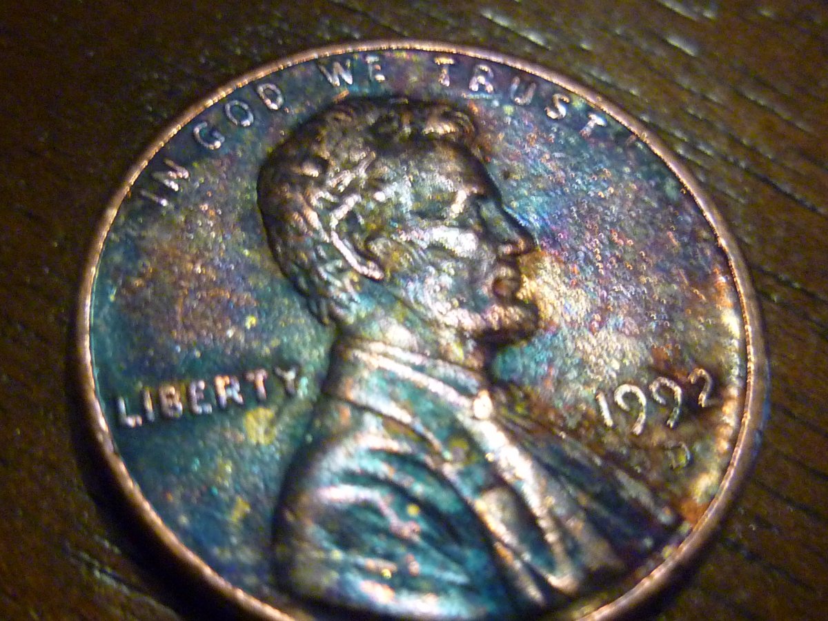 My-Favorite-1992-Lincoln-Penny!--Love-The-Colors