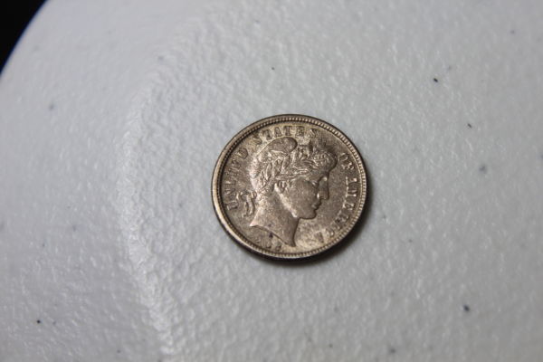 1908-Dime-Double-Sided-But-Reversed!-Full-Mirror-Brockage