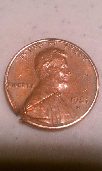 Damaged-1981-Lincoln-Penny