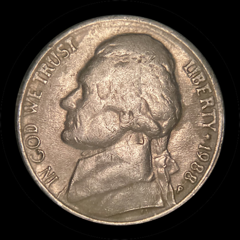 1988-P-Jefferson-Nickel:-Collar-Clash?