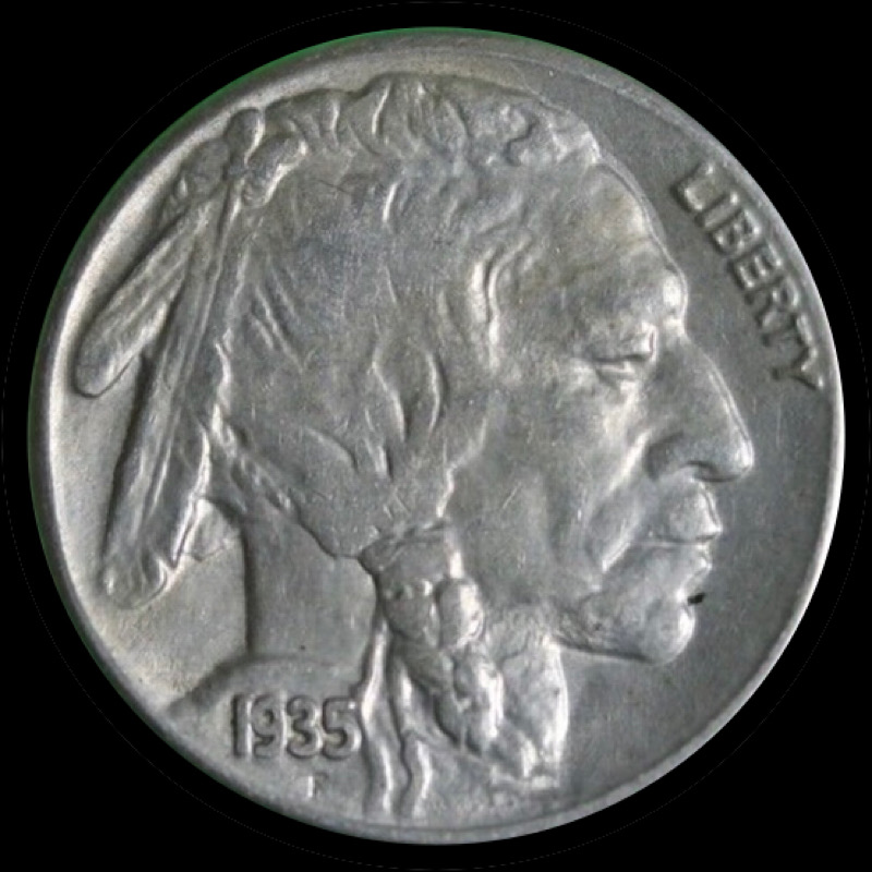 1935-S-Buffalo-Nickel-With-Poofy-Letters:-DDD,-DDR,-Circulation-Flattening?