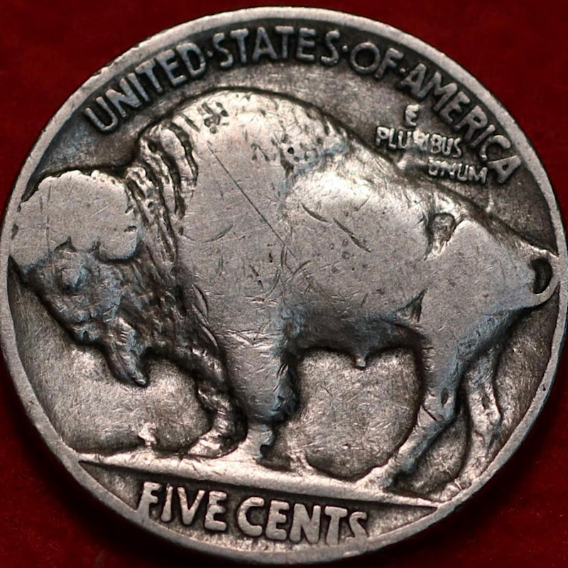 1914-Buffalo-Nickel-With-Die-Clash