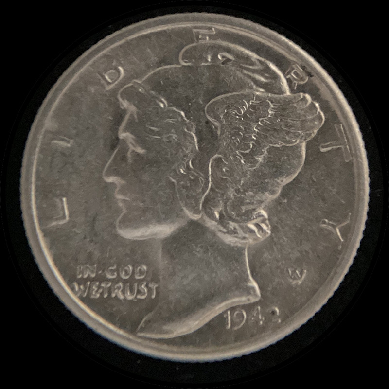 1942-S-Mercury-Dime-For-Grading.