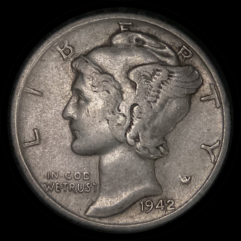 1942-S-Mercury-Dime,-Probable-FS-501-Inverted-Mint-Mark.