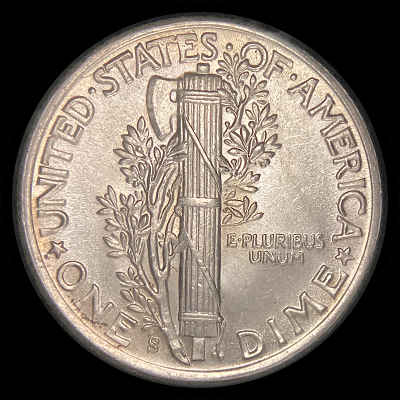 1942-S-Mercury-Dime-For-Grading.