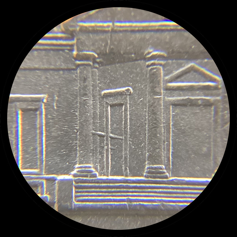 2017-P-Jefferson-Nickel-With-Parallel-Die-Gouges.
