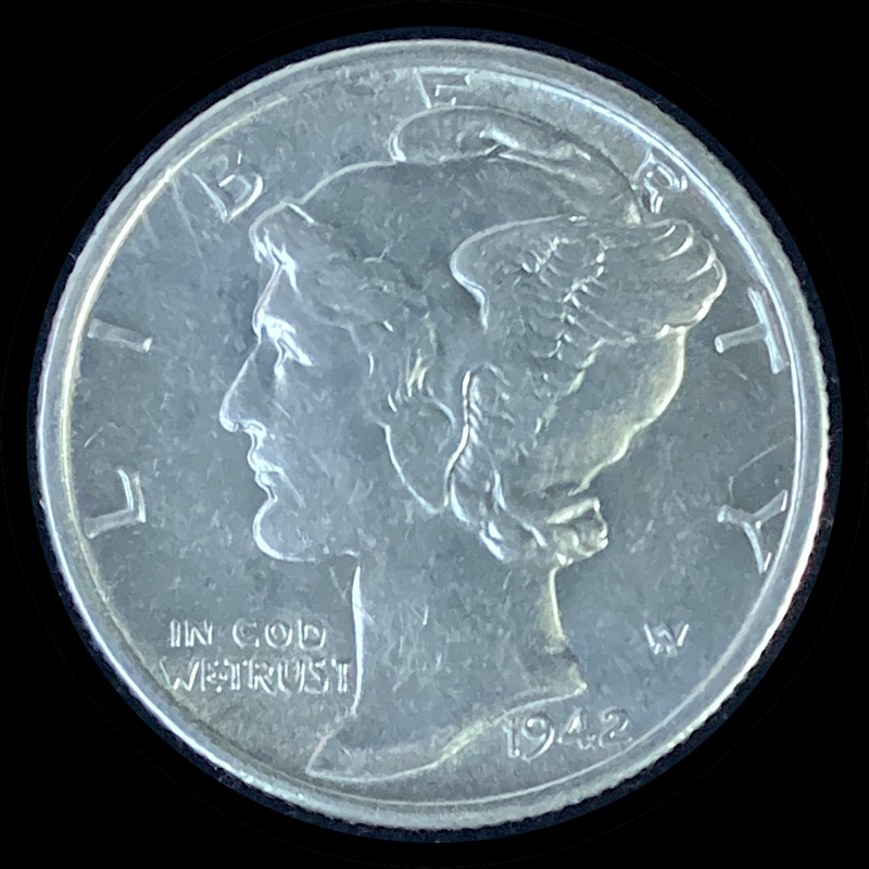 1942-S-Mercury-Dime-For-Grading.