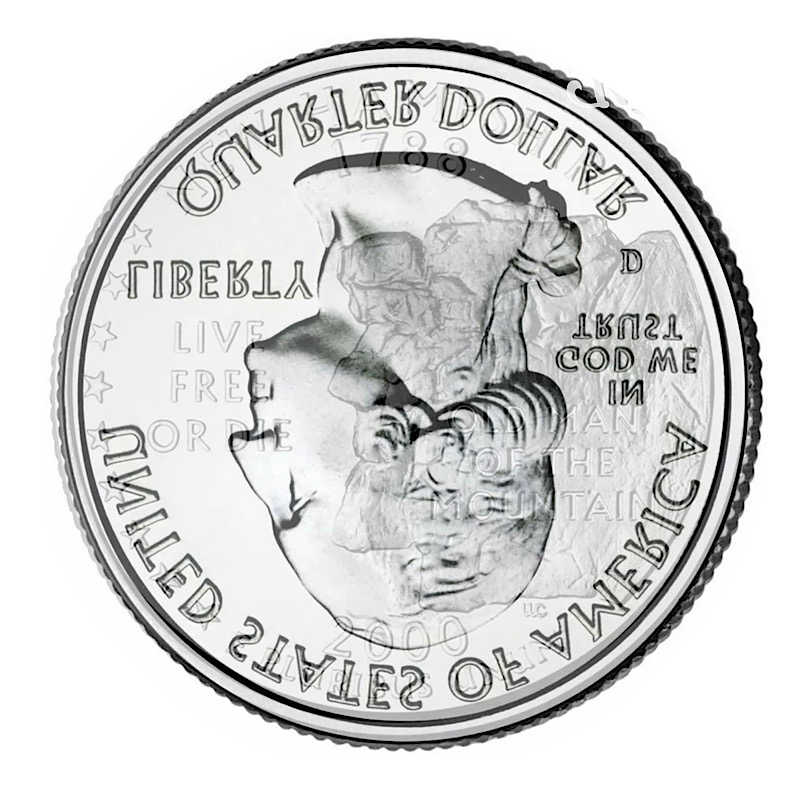Die-Clash-And-Die-Chip/Cud?-2000-New-Hampsire-Quarter