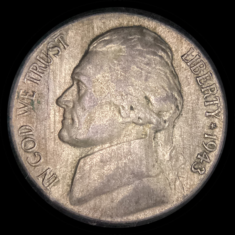 1943-P-Jefferson-War-Nickel-With-Lamination.