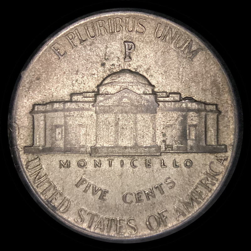 1943-P-Jefferson-War-Nickel-With-Lamination.